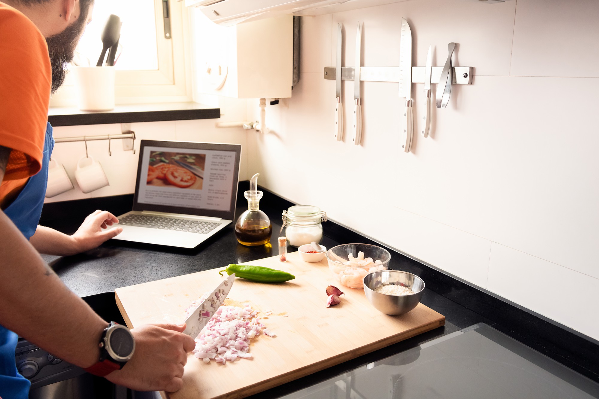 Sala cucina del laboratorio, vista workshop